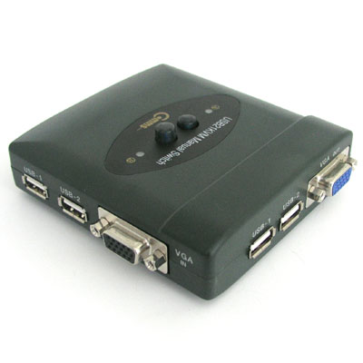 2-Port Desktop KVM Switch-USB type [LC-USB21KVM]
