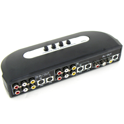 S-VIDEO/VIDEO+AUDIO R/L 1 TO 4 SWITCH [LC-ASV41SW]